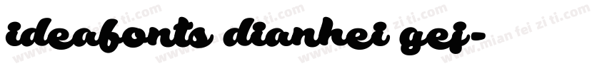 ideafonts dianhei gej字体转换